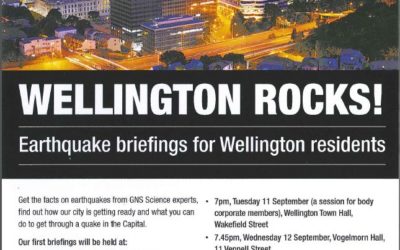 Earthquake Resilience Briefing for Thorndon Residents – 5 September