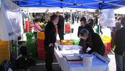 TRA and WCC at the Farmers Market