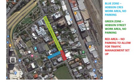 Roadworks UPDATE – Hobson Street