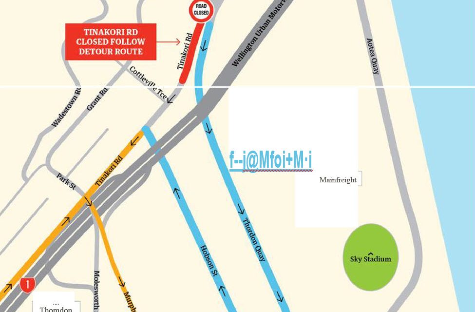 Roadworks update – Tinakori Road/Thorndon Quay/Hutt Road